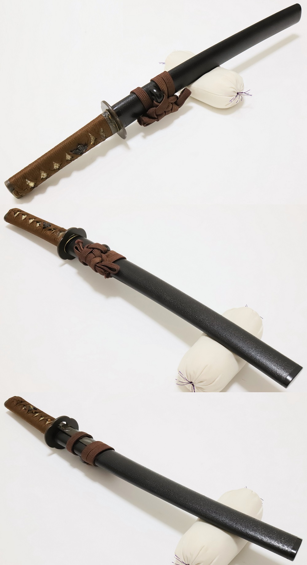 年代物 日本刀 刀装具一式 脇差 拵 小太刀 模造百鬼夜行 - 武具